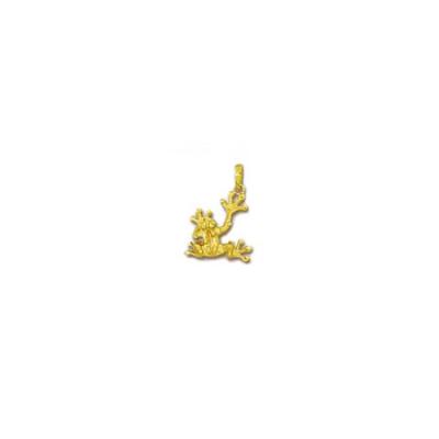 Frog 3/D Small Pendant with Bail 879DFYB